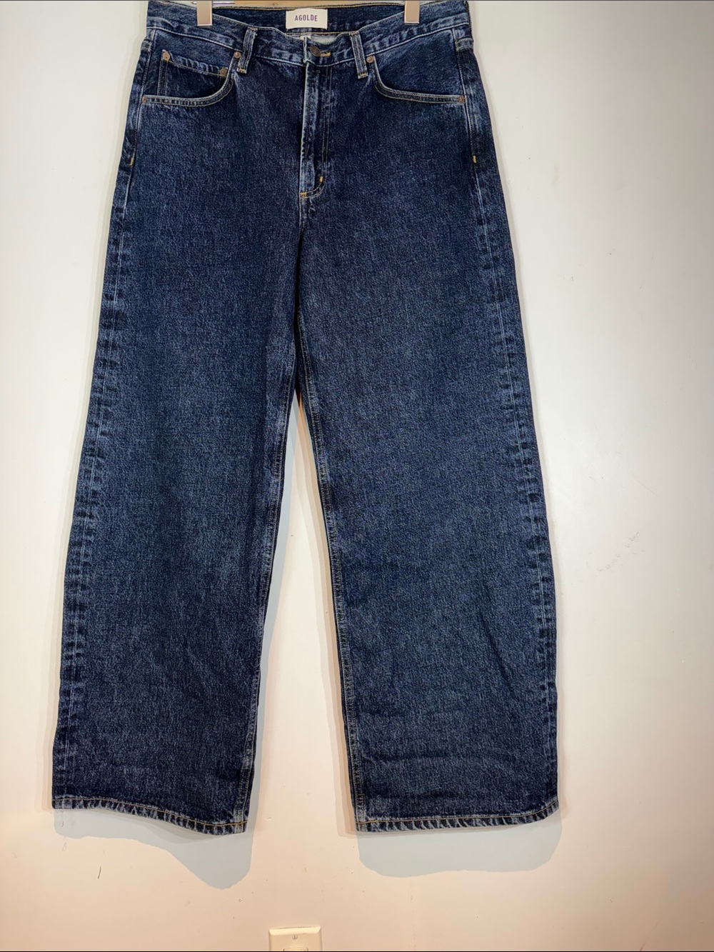 AGOLDE Low Curve Jeans Pendulum Wash Size 29 Wide Leg Barrel Denim - Picture 13 of 15